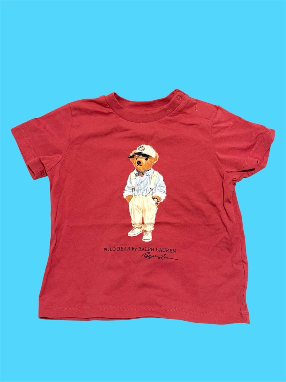 Baby Ralph Lauren Polo Bear Red Tee